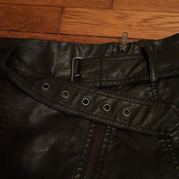 Free People Leather Mini Skirt - Picture 5 of 8